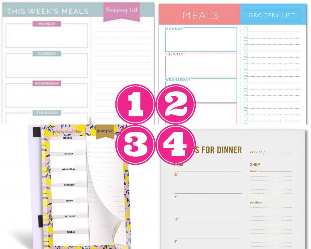 paper meal planning pads make meal planning easy