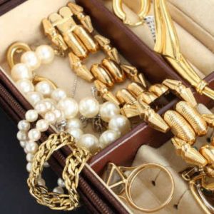 close up of jewelry in jewelry box