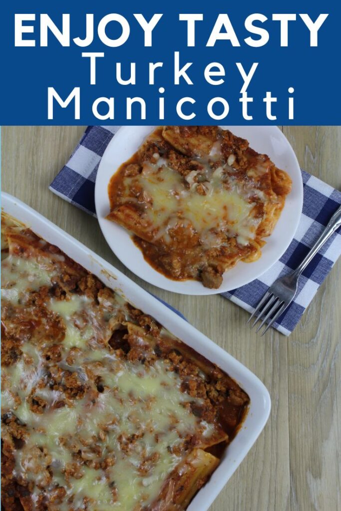 pin image for ground turkey manicotti