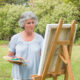 older woman painting feature image