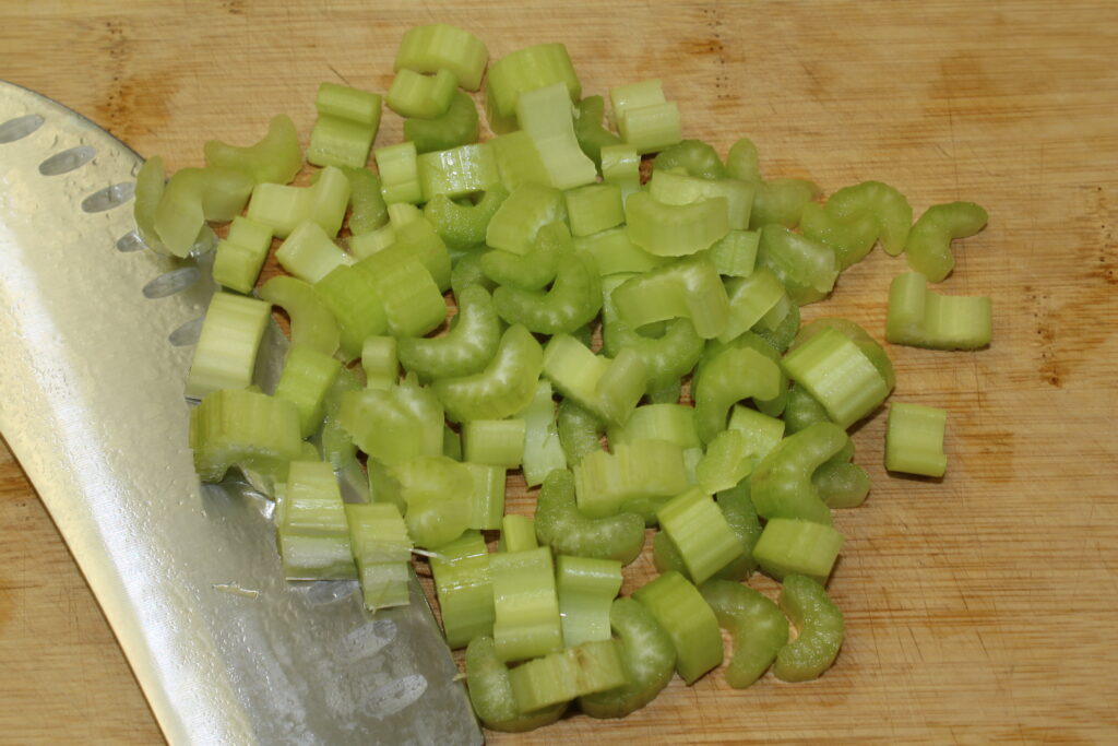 chopped celery