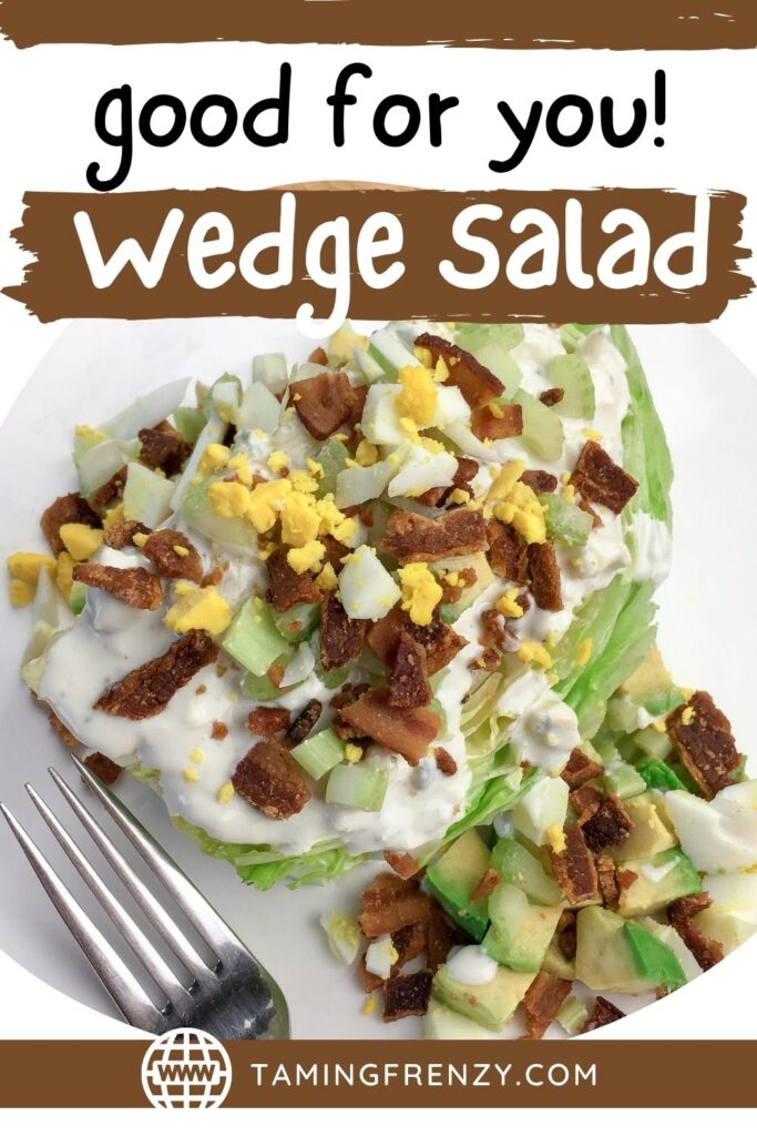 pinterest image for wedge salad
