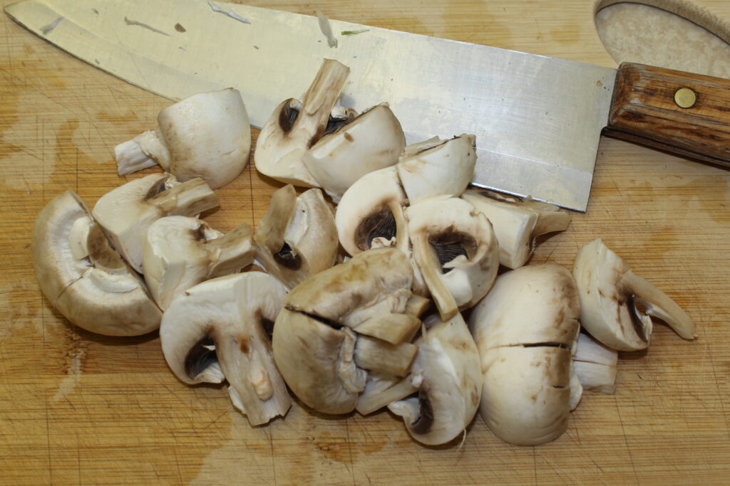 sliced mushrooms