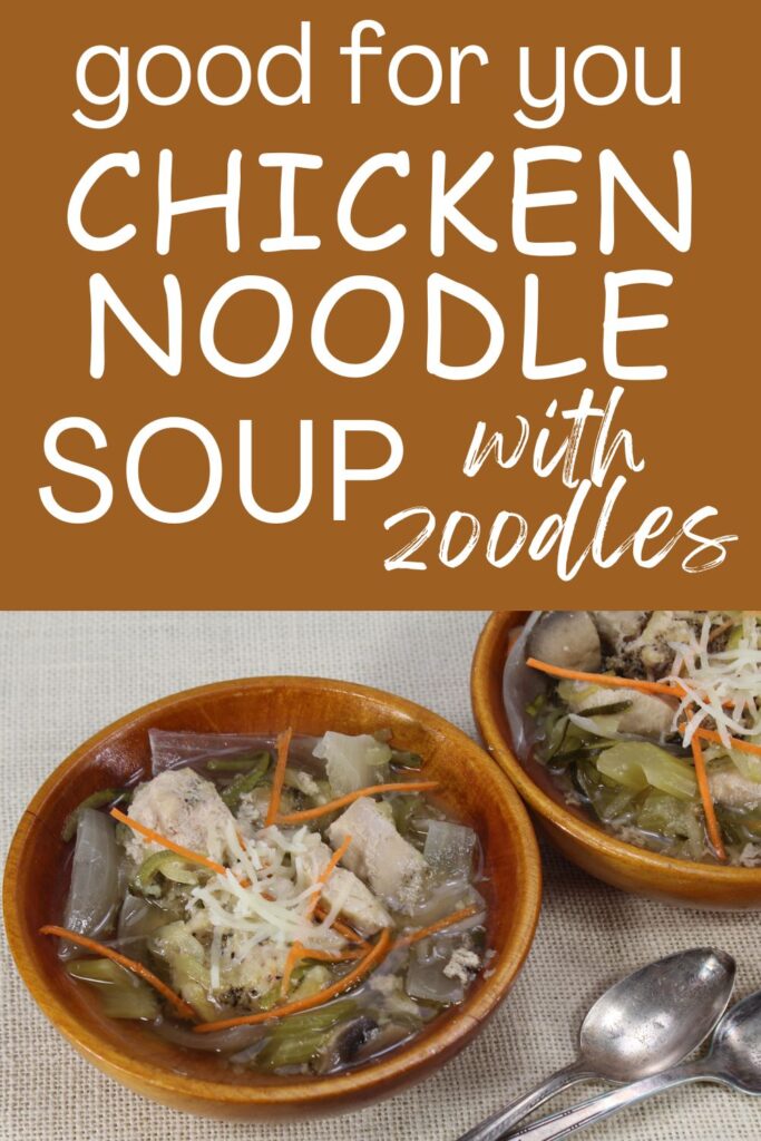 pin image chicken noodle soup with zoodles