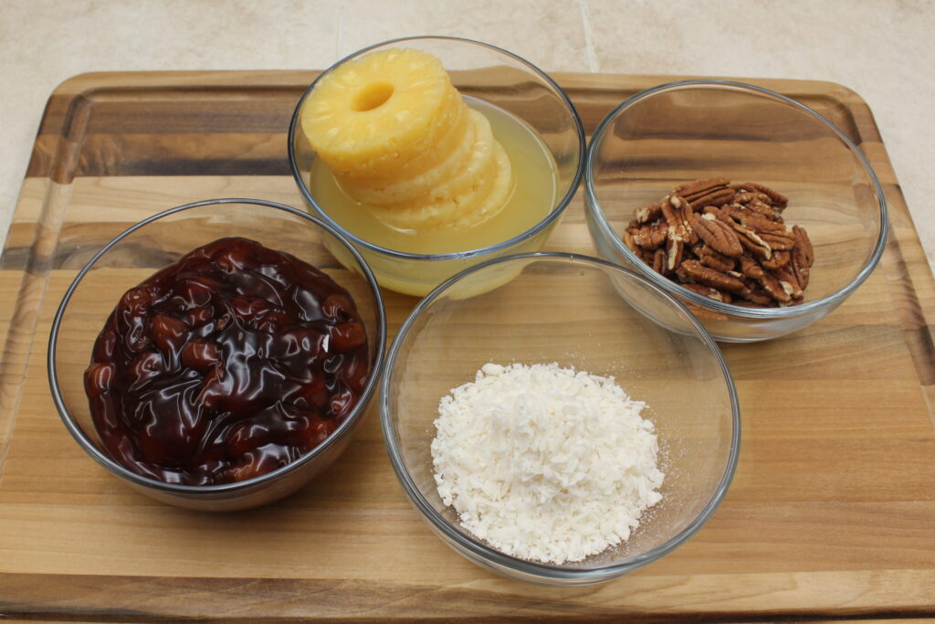 ingredients for Texas Pie