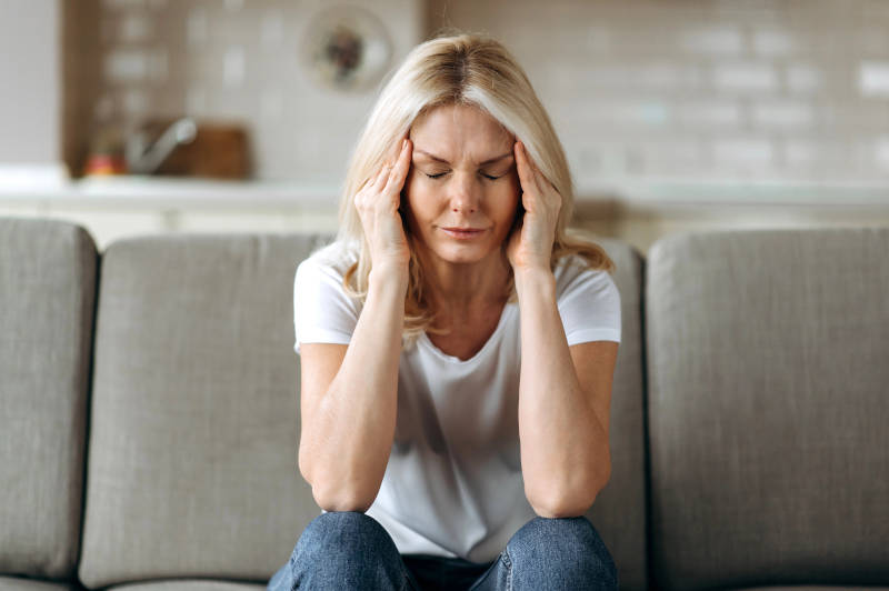 upset woman is source of own frenzy