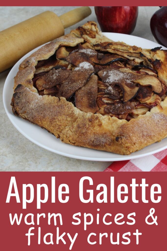 Apple Galette warm spices flaky crust