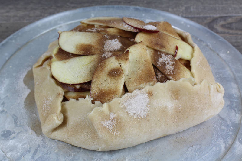apple galette ready for the oven