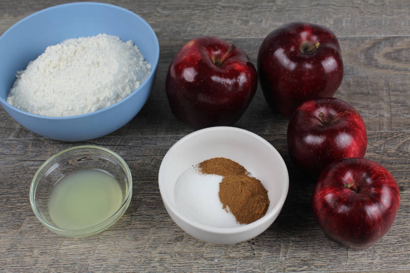 ingredients for apple galette
